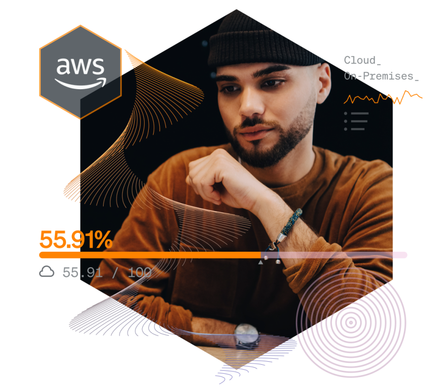 New Relic for AWS Cloud Monitoring with AWS logo